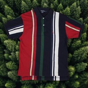 VINTAGE 90S NAUTICA STRIPED POLO